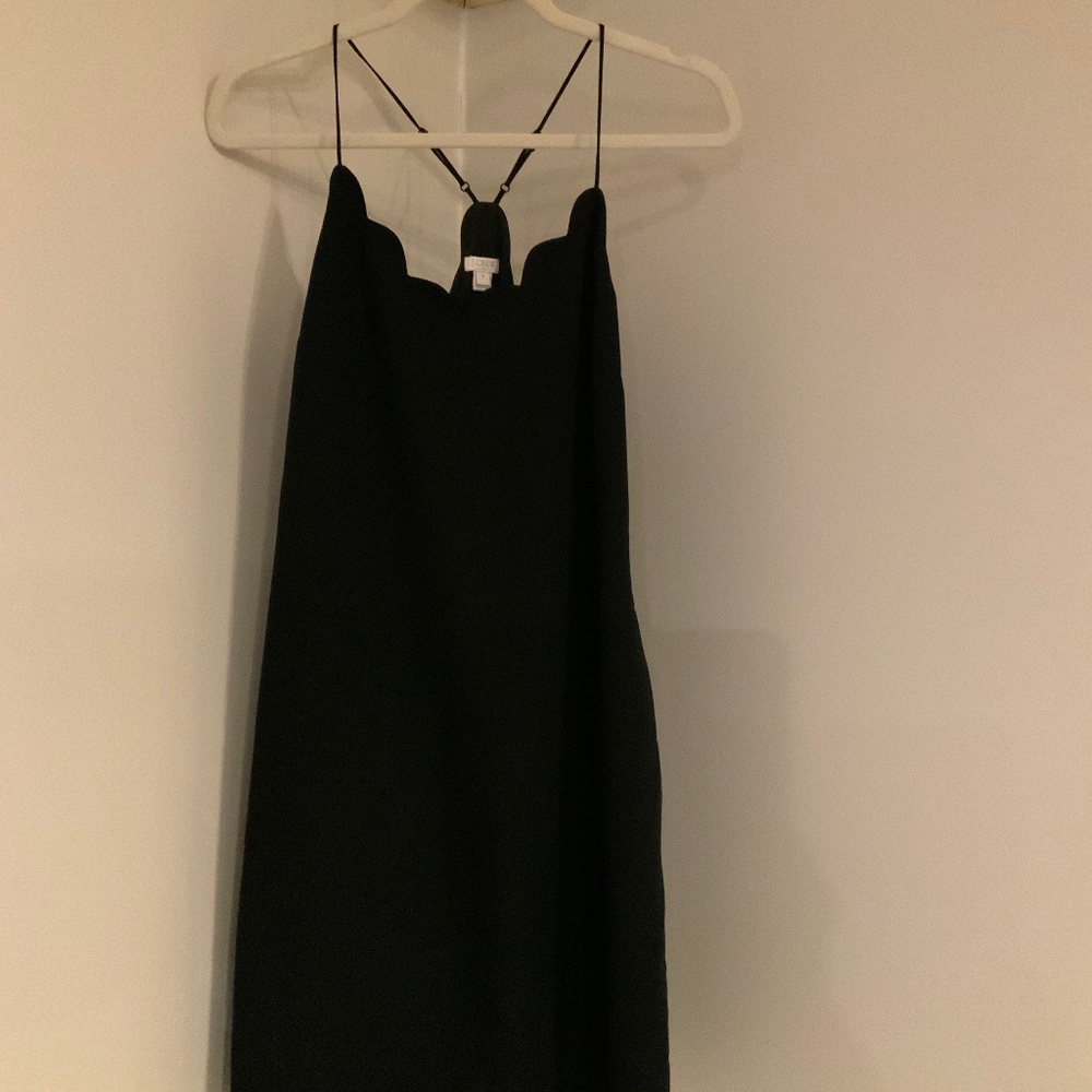 JCrew Black 8 MIDI Dress Scandi Normcore LBD Minimalist Monochrome Wedding Guest